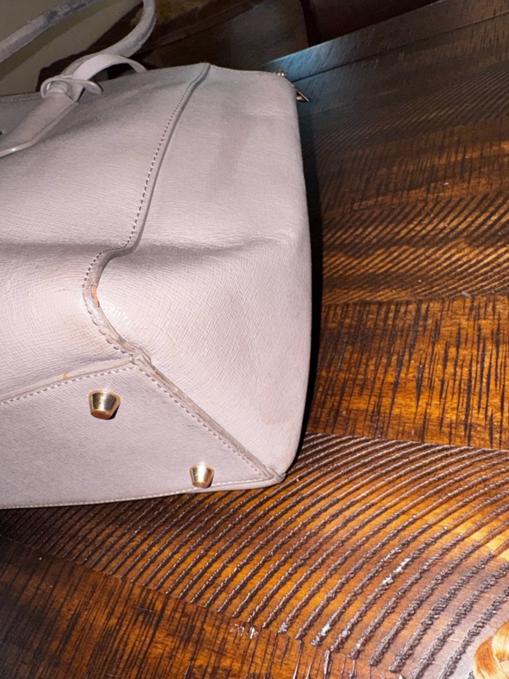 Furla grey tote bag, leather gold hardware pre-loved ❤️ - Picture 13 of 17